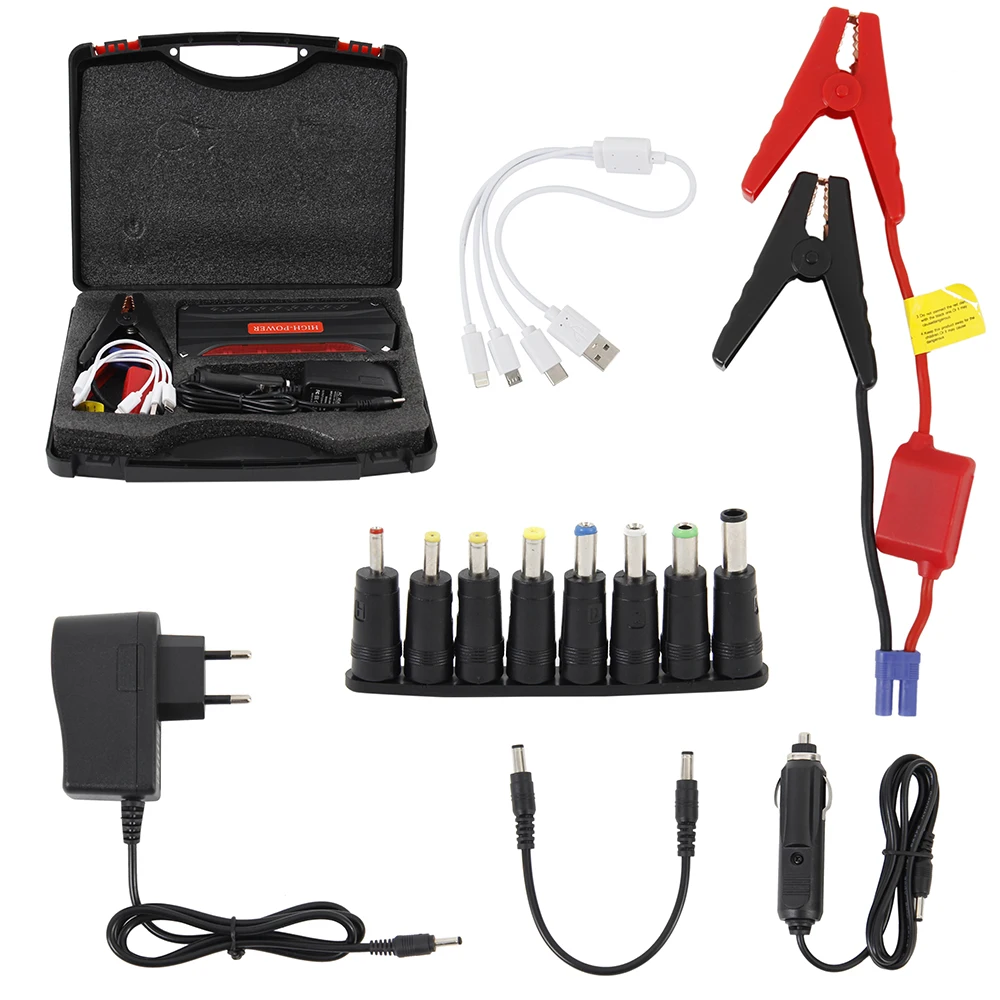 

Car Emergency 12V Car Battery Jump Starter Booster Mini Portable Power Bank 600A Peak Current Multi-function Car Jump Starter
