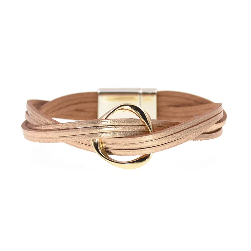 Bracelet Jewelry 18 Colors charm Leather Bracelets For Women & Men Multiple Layers wrap Bracelets Couple gifts fashion Jewelry