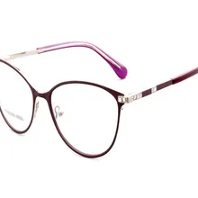 MONGOTEN унисекс Мода полный обод нержавеющая сталь Роскошные Алмазные оптические очки Золотой Фиолетовый Анти-усталость очки для чтения