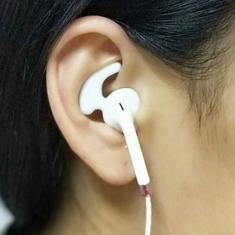 

HiFi Wired music in-ear earphones earbuds Sport Gaming headset Microphone for IOS Android volume control soft silicone ear hook