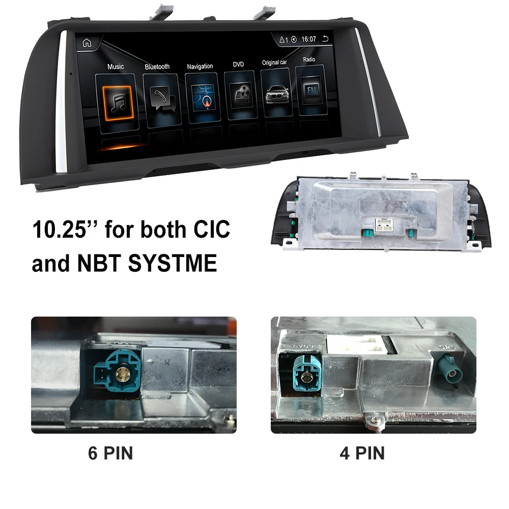 Perfect Android 8.110.25" all in one touch IPS Car Radio GPS for BMW 5 series  E60 F10 F11  G30 CIC CCC NBT EVO Car Multimedia Player 2