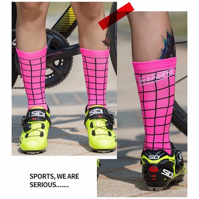 Спортивные велосипедные носки для мужчин и женщин, профессиональные дышащие спортивные велосипедные носки, высокое качество, защищают ноги, впитывают влагу, велосипедные носки - Цвет: HF0024304