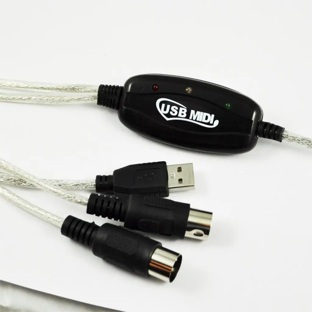 Шьет USB Средний кабель свинцовый адаптер для музыкальная клавиатура для ПК ноутбук XP Vista Mac