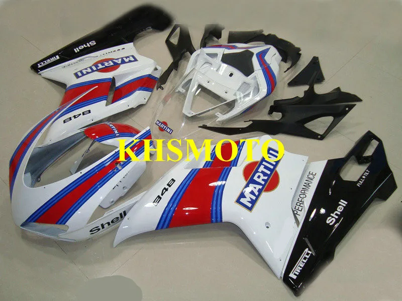 

Motorcycle Fairing Kit for DUCATI 848 1098 1198 08 09 10 11 12 Ducati 1098 2008 2012 New White red blue Fairings set+gifts DA24