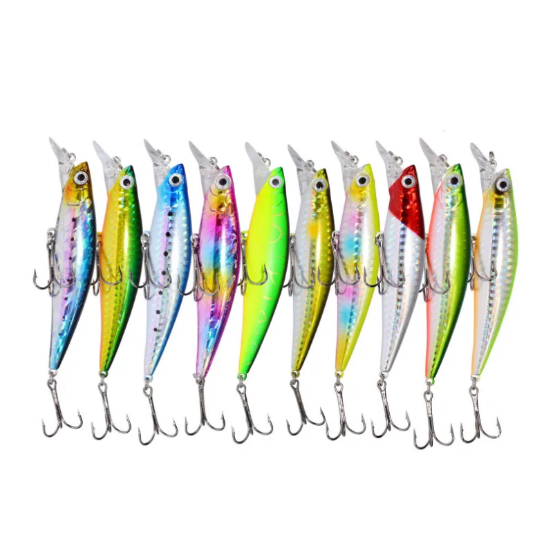 

1pcs/lot 10.4cm 32g Fishing Lure Minnow Hard Bait Fishing Hooks Fishing Tackle Lure