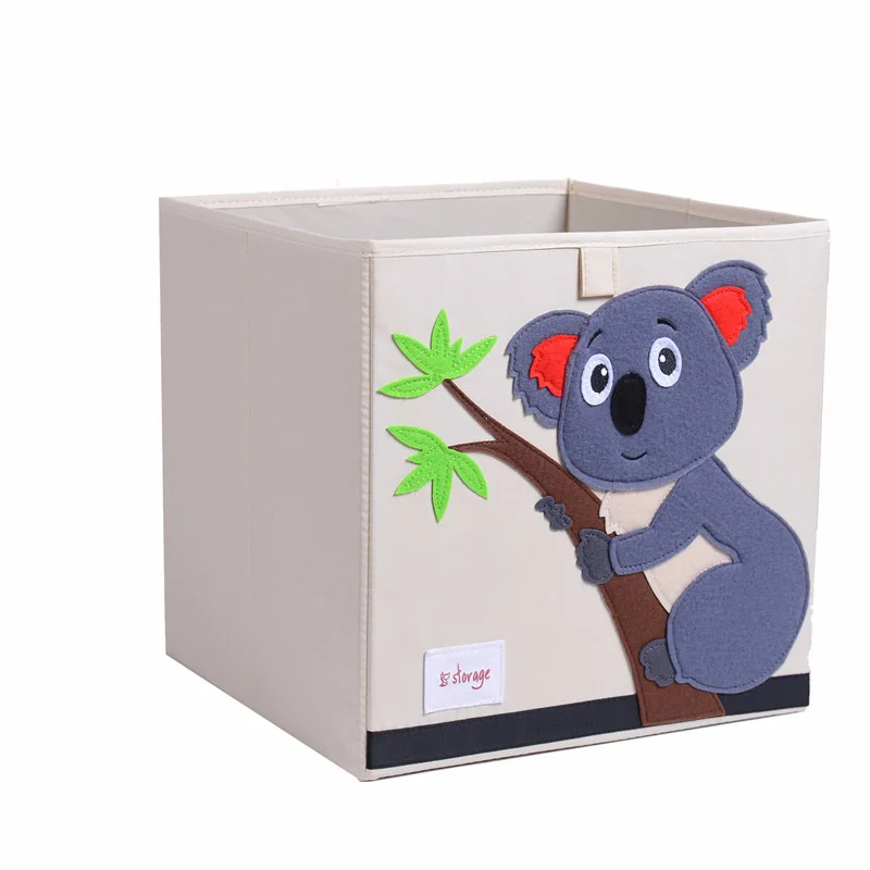 Loading children's toys storage box cute folding cartoon snacks storage box baby clothes finishing basket cloth art artifacts