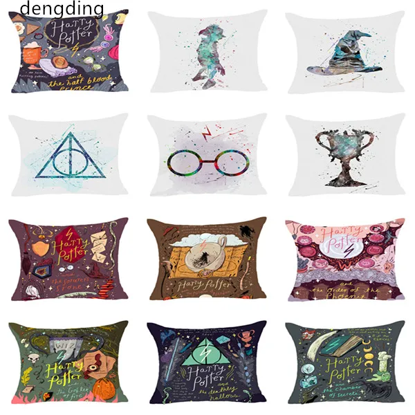 

Harry Potter Style Dobby Polyester Goblet of Fire The Deathly Hallows Pillow Cover Decorative Cushion C
