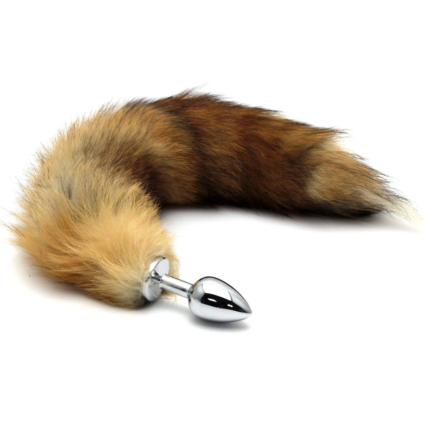 Massager Stopper Fox Tail Metal Plug Toy Sexy Costumes.
