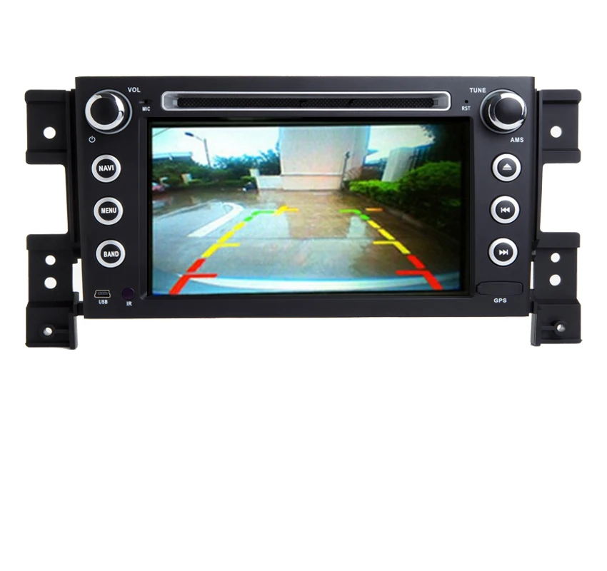 Cheap 7" HD Android 7.1 Car GPS Navigation for Suzuki Grand Vitara multimedia car radio stereo dvd with steering wheel camera DVR Map 9