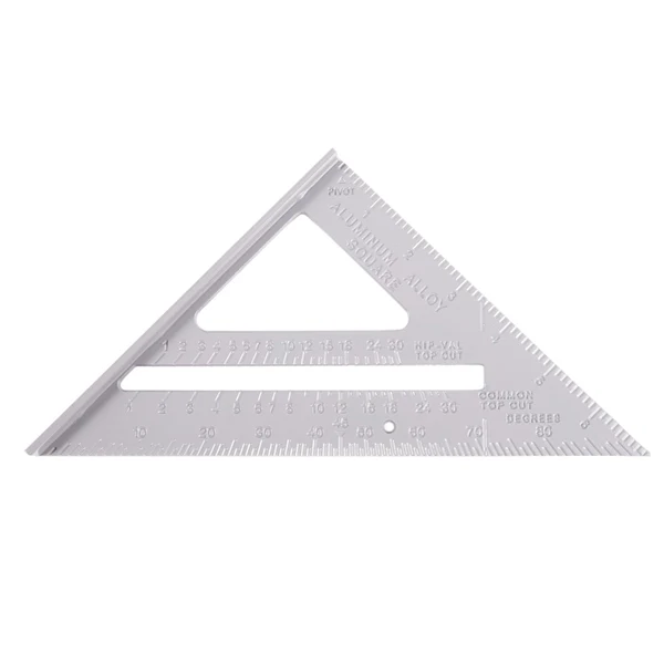 1 шт. алюминиевый сплав треугольная линейка, 7 дюймов высокого качества Плотницкий Трехгранная линейка, датчик угла