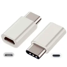 Горячая распродажа! 1000 шт/партия USB 3,1 type C штекер для Micro USB Женский адаптер type-C Конвертер Разъем USB-C черно-белый