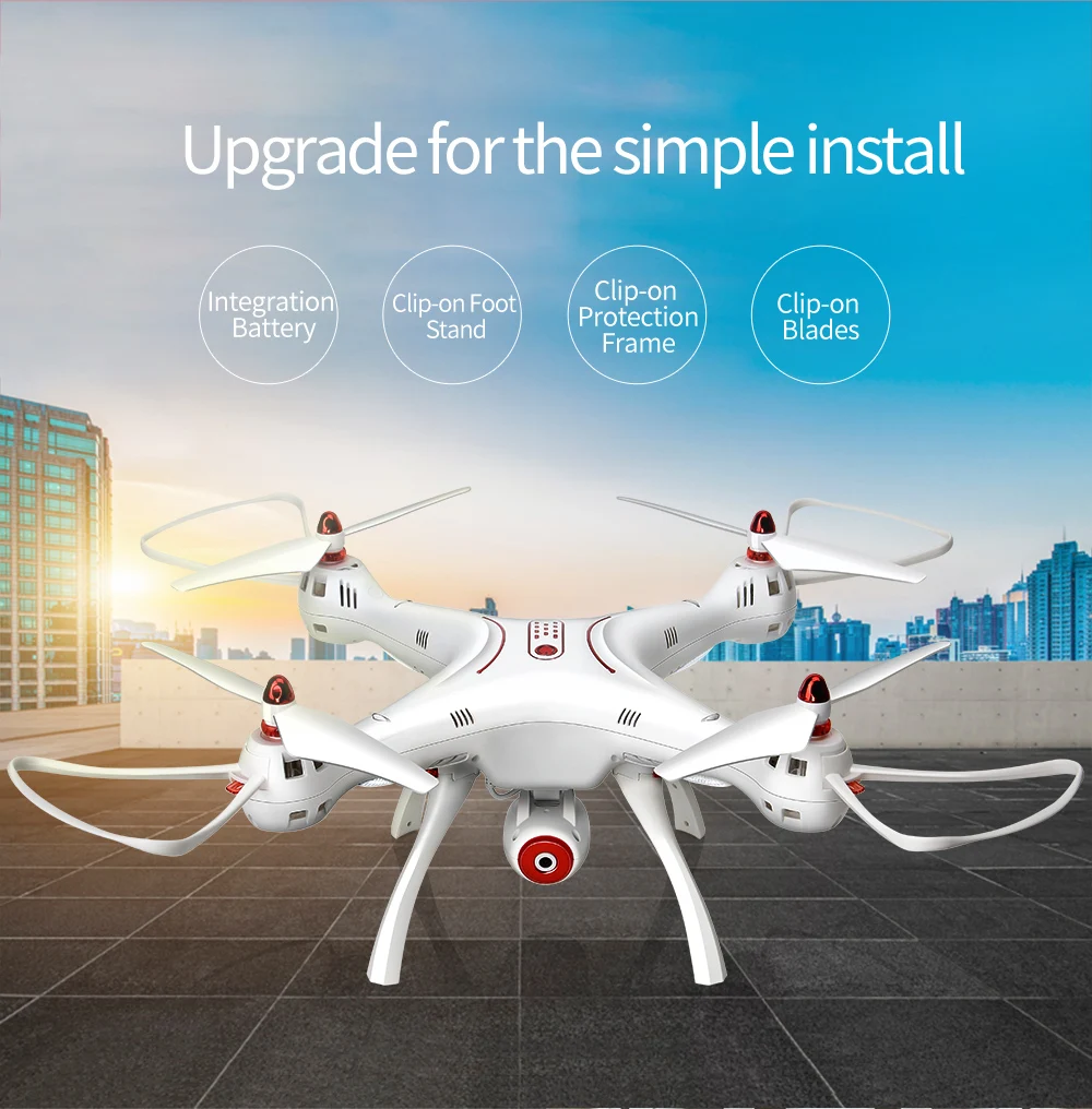 2017 новое поступление SYMA X8SW FPV RC Дрон Квадрокоптер с Wi Fi камерой и 4G sd картой один