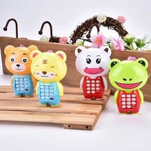 Новые Развивающие Обучающие Детские игрушки телефон дети животные звучащий вокальный музыкальный мобильный телефон электронная игрушка для детей