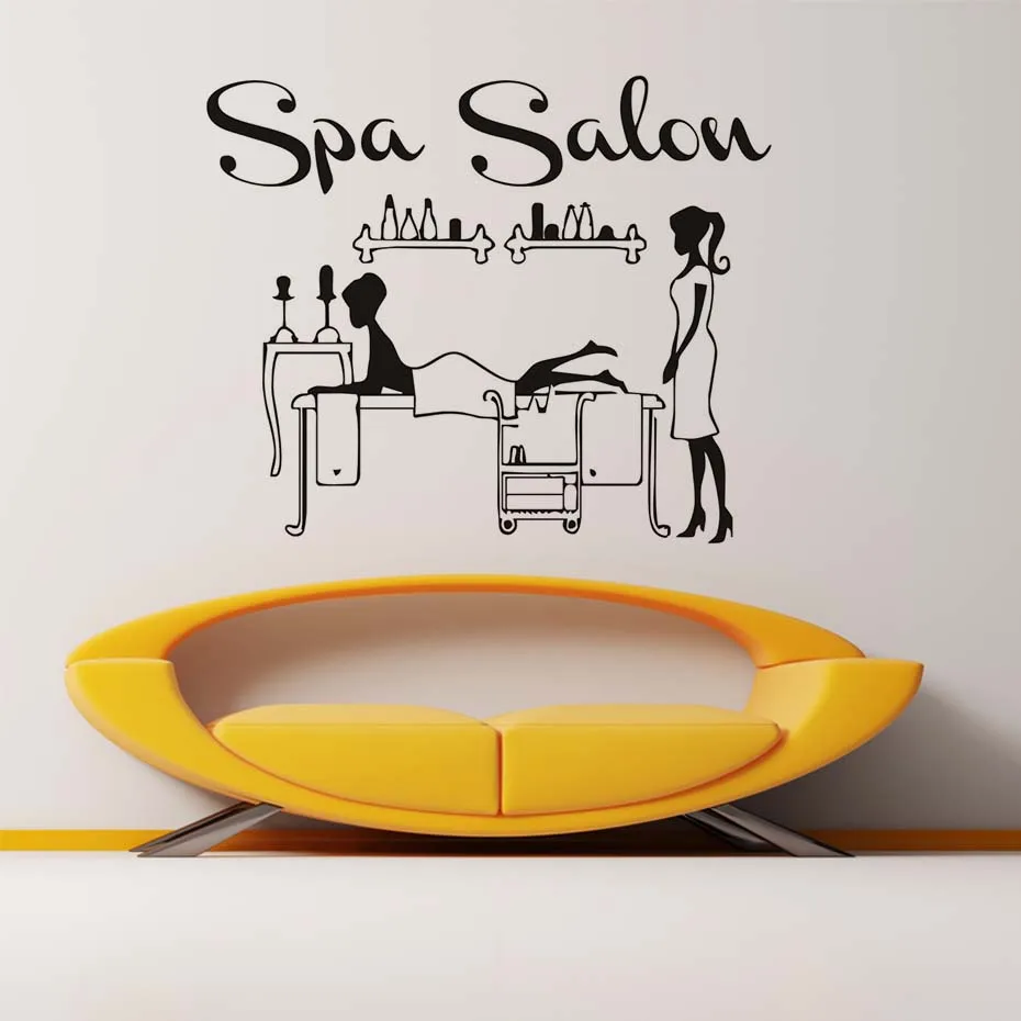 Spa Salon Shop Decals Man Doing Message Vinyl Wall Stickers Home Spa Salon Shop Decals Man Doing Message Vinyl Wall Stickers Home