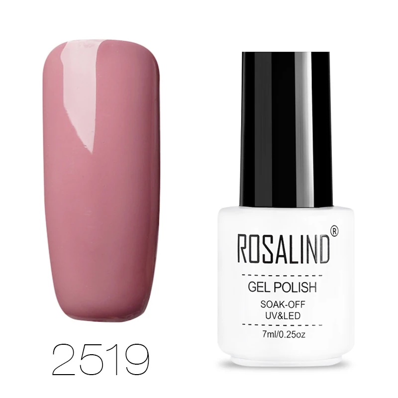 ROSALIND Гель-лак для ногтей маникюрный набор для наращивания ногтей стойкий лак УФ светодиодный гибридный дизайн гель лак для ногтей - Цвет: RC2519