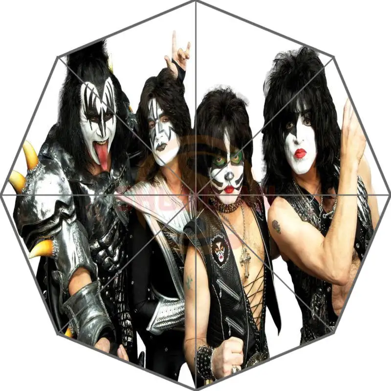 Товар на заказ, браслет Kiss Band 43,5 дюймов, 3 складных зонта, хороший подарок для друга на день рождения - Цвет: Синий