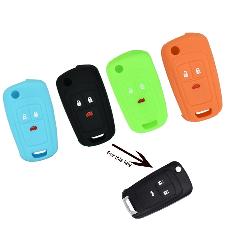 

Silicone Car Key Fob Cover Case for Chevrolet Cruze Opel Astra Corsa ADAM S Antara Meriva Zafira Insignia GTC MOKKAs