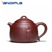 300cc подлинный исинский чайник буддизм дзен китайский чайник фиолетовый глиняный чайный набор винтажный чайник винтажный домашний декор