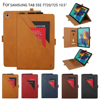 

Case for Samsung Galaxy Tab S5e 10.5 Inch Tablet 2019 Leather Stand Cover with Pencil Holder for model Model SM-T720/T725