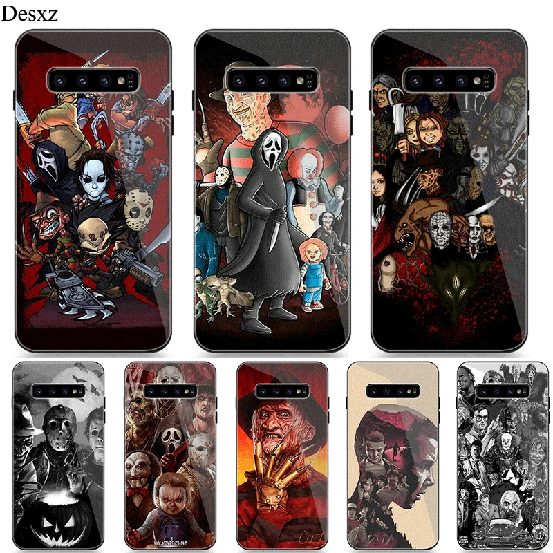 

Desxz Cell Phone Case Glass Movie horror icon for Samsung S7 Edge S8 S9 Plus Note 8 9 S10 Cover