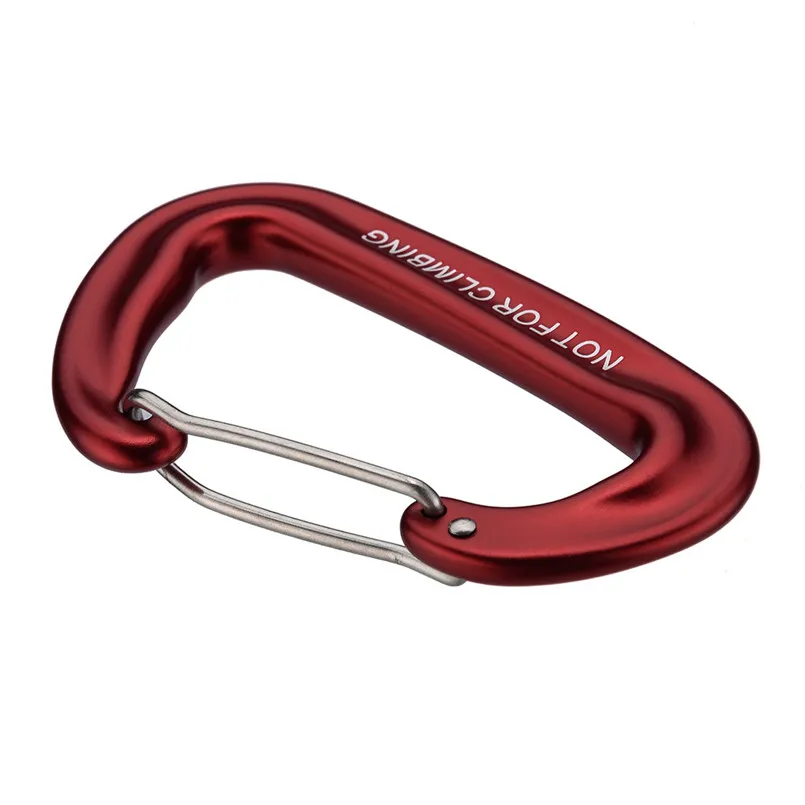 

outdoor hiking backpack hook 12KN spring buckle key ring equipment hammock hook rope tightener with carabiner clip 30J16