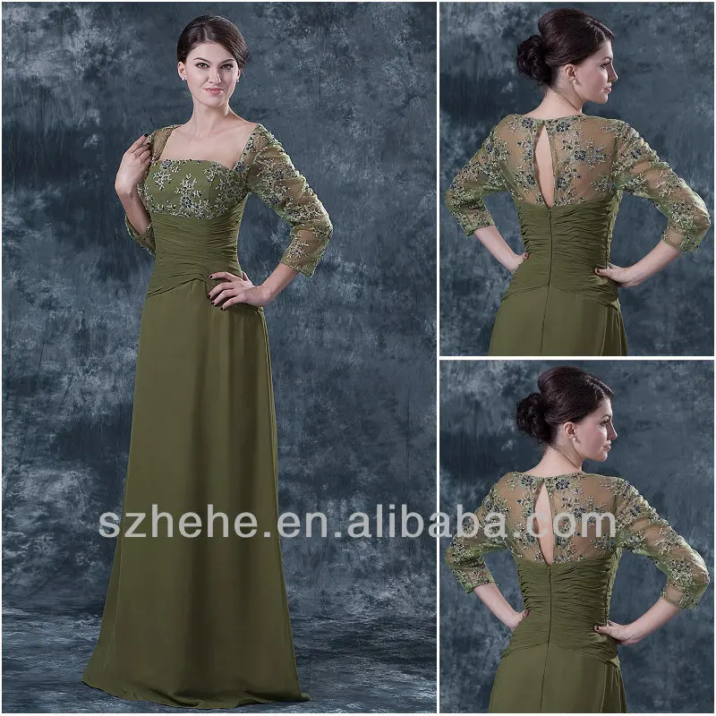 olive green mother of the bride