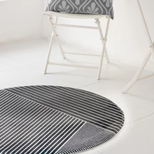 Мода в виде геометрических фигур круглый толстый ковер Nordic домашний журнальный столик одеяло Спальня стул(кабинетный) Круглый компьютерное кресло с отпечатанным узором