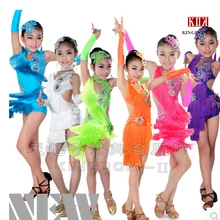 Ребенок Костюмы для латиноамериканских танцев танцевальная Платья для женщин для кисточкой стиль ча-ча/Румба/самбы/Костюмы для бальных танцев/Танго Костюмы дети танцевальный Костюм Обувь для девочек танцевальная одежда