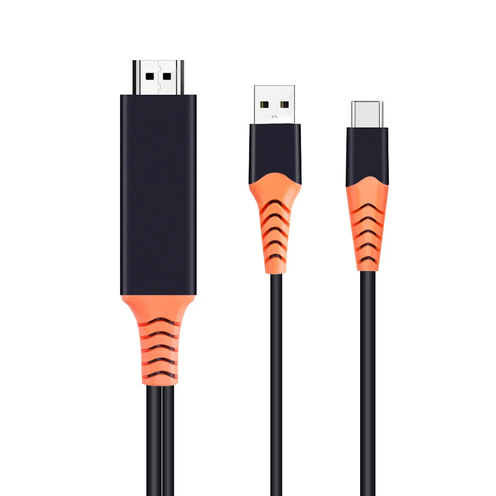 

60Hz Type-C to HDMI Cable HD 1080P Converter Adapter Video Cable for HDTV TV Digital AV for Samsung S8 S9 Huawei Mate 10 Xiaomi
