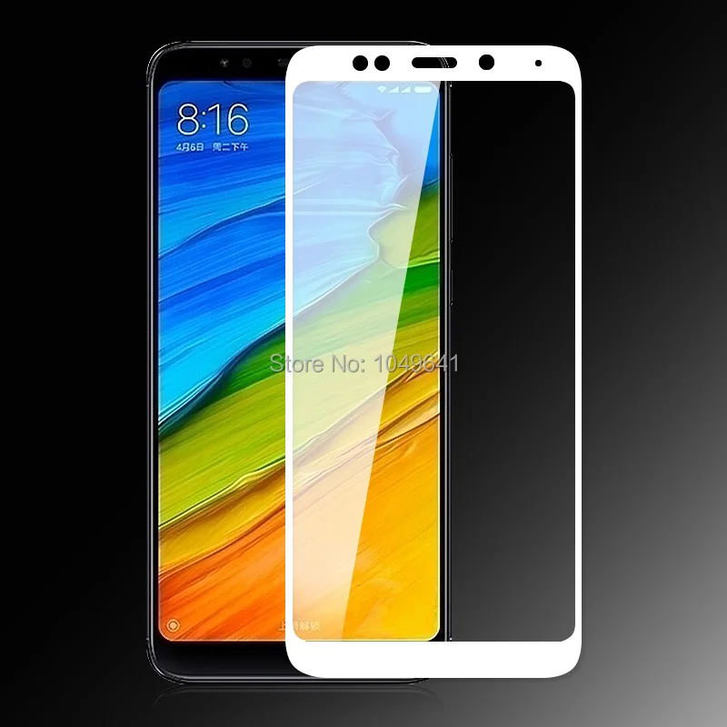 KXM1290W_1_2D Full Screen Covered Explosion-proof Tempered Glass Film for Xiaomi Redmi 5 Plus 5.99 inch