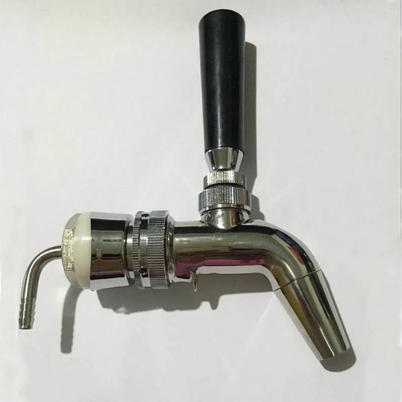 Homebrew beer tap Stainless Steel Beer faucet Polished Chrome Draft bar accessories black handle home brew wine |