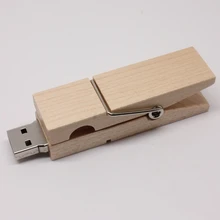 Деревянные прищепки USB флэш-накопитель 8 Гб оперативной памяти, 16 Гб встроенной памяти, 32 Гб 64 Гб флэш-накопитель подарок флэш диск на ключ флэш-накопитель 2 ТБ флеш-накопитель 32 Гб пройти H2testw реальные Ёмкость