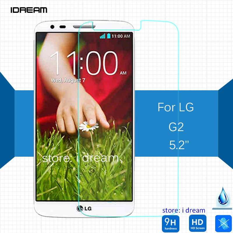 2 шт для LG G2 Закаленное стекло Защитная пленка экрана G D801 4G D802 D803 D805 3G D806 D802TA 5