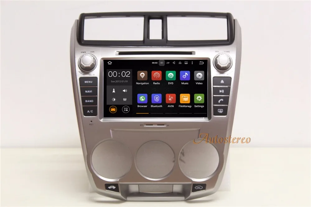 

8" Inch OCTA core Android Car CD DVD player AutoStereo unit GPS navigation for Honda City 2008-2014 multimedia stereo auto unit