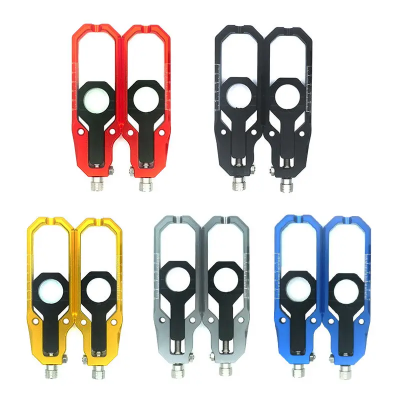 

Motorcycle Accessories Chain Adjusters Tensioner Catena w/ Spool CNC For 2006-2010 Suzuki GSXR 600 750 2007 2008 2009