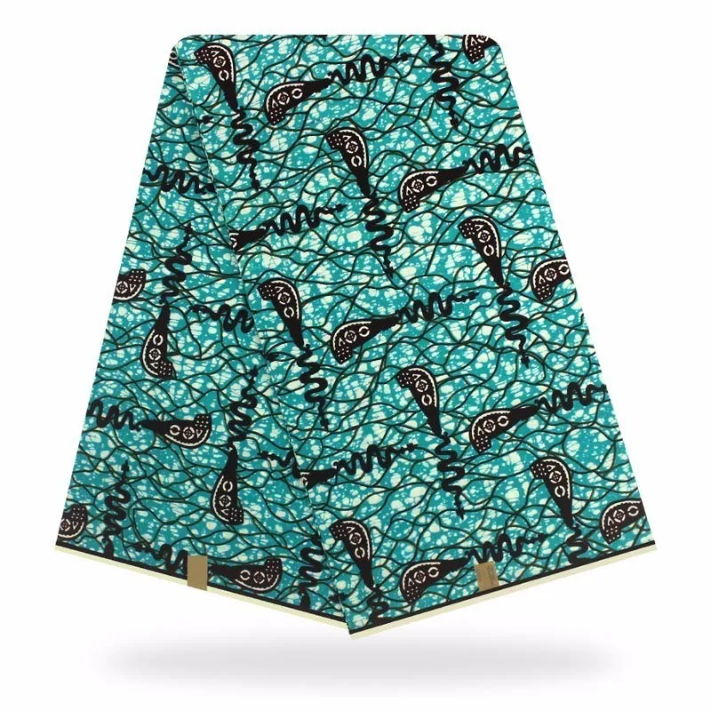 

2019 Ghana Wax Print Fabric 6yards African Ankara dutch Fabric High Quality Veritable Wax Prints African Cotton Fabric