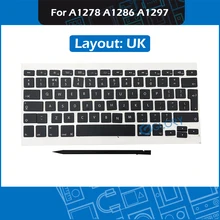 New Keycap set UK Layout AP02 AP04 for Macbook Pro A1278 A1286 A1297 Keycaps with Crowbar Replacement