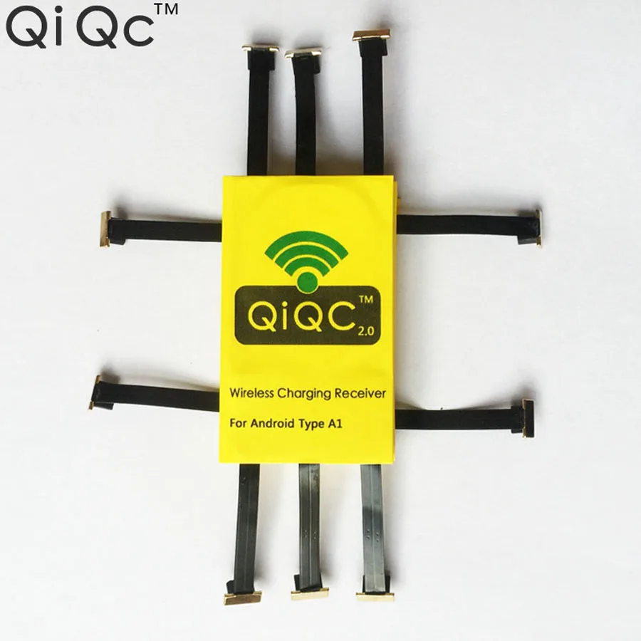 QiQc 2,0 Беспроводное зарядное устройство приемник зарядный адаптер рецептор TI Чип для всех телефонов Micro USB V8