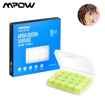 

Mpow Waterproof 40PCS Silicone Soft Water Sport Earplugs Showering Protective Ear Plugs Swimming Earplugs For Children Earmuffs