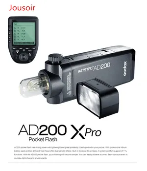 

Godox AD200 200Ws TTL GN60 HSS Flash Built-in 2.4G Wireless and Xpro-C/N/F/S/O Transmitter for C N F s OlympusCD50
