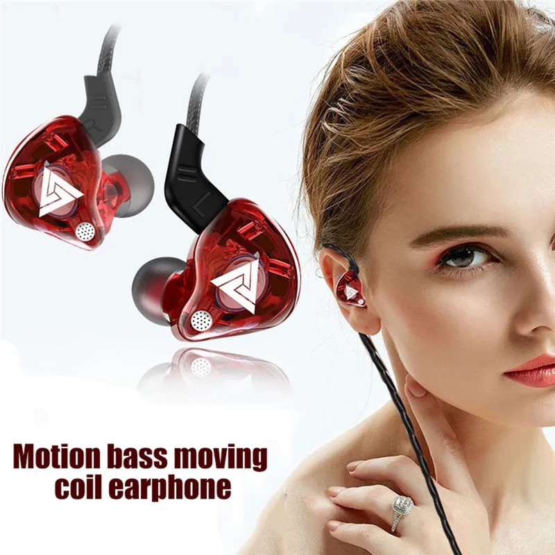 QKZ AK6 Universal 3.5mm Sports In-ear HiFi Sound Earphones for Phones Tablet