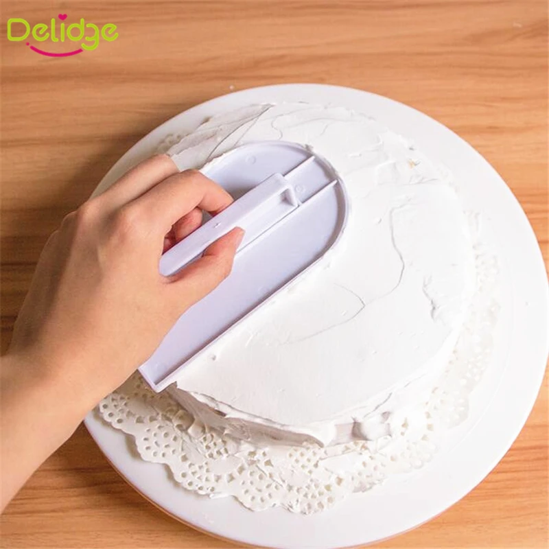 Delidge 1 шт. пластиковые инструменты для полировки торта инструменты для полировки поверхности торта инструменты для украшения торта шпатели инструмент