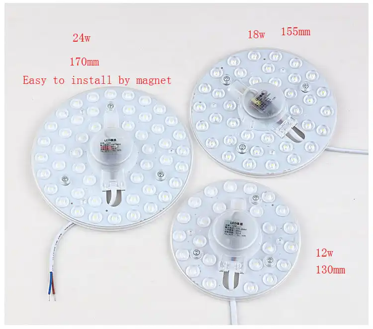 Led Module Ceiling Light Ac220v Indoor Lighting Led Lamp 12w 18w 24w Magnet Install Led Module To Replacement Lighting Homelight