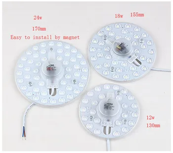 

LED module ceiling light AC220V indoor lighting led lamp 12W 18W 24W Magnet Install LED Module to replacement Lighting HomeLight