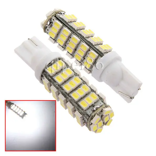 

New 168 192 W5W T10 DC12V White T10 68LED 68smd 1206 68 SMD LED Car Auto Bulbs LED Signal Lights white super bright