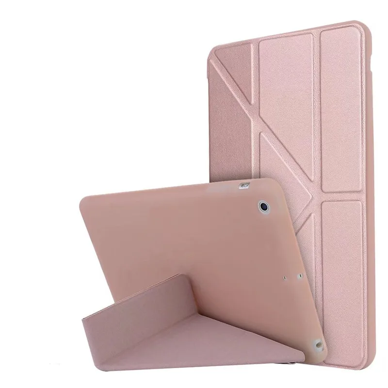 Флип Smart Cover для iPad mini 4 ультра тонкий кожаный чехол ПУ+ силиконовый чехол для Apple iPad mini 4 Tablet Дело Капа para - Цвет: rose gold