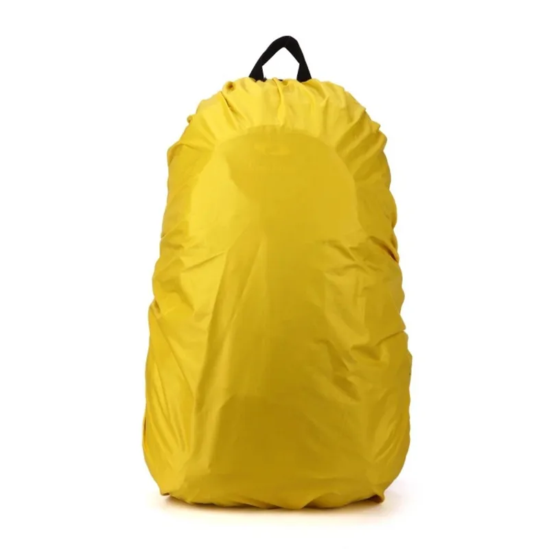 50-60L водонепроницаемый чехол для сумки, прочный нейлон+ тафта, водонепроницаемый чехол для сумки, чехол для наружного рюкзака, сумка для дождливого дня, защитный чехол - Цвет: Цвет: желтый