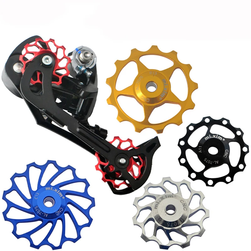 Для Shimano и SRAM дорога MTB задний переключатель подшипник шкива Jockey Колёса 11 Т 13 т ЧПУ Механизмы переключения передач для велосипеда Jockey колеса