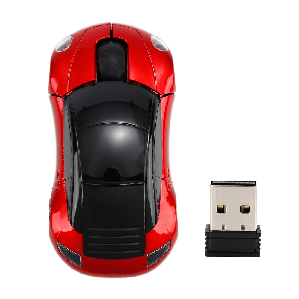 Модная Автомобильная Форма 2,4 ГГц 1600 dpi Беспроводная игровая мышь Мыши USB приемник геймер мышь 4 клавиши для ПК ноутбук Настольный Новый