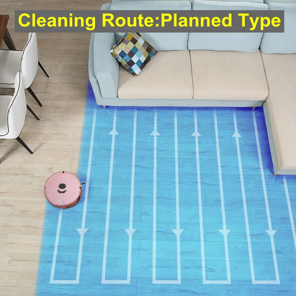 Robot Vacuum Cleaner with Self-Charge Wet Mopping 1200 PA for Thin Carpet Wood Floor Wi-Fi Connectivity Doramach FRV8